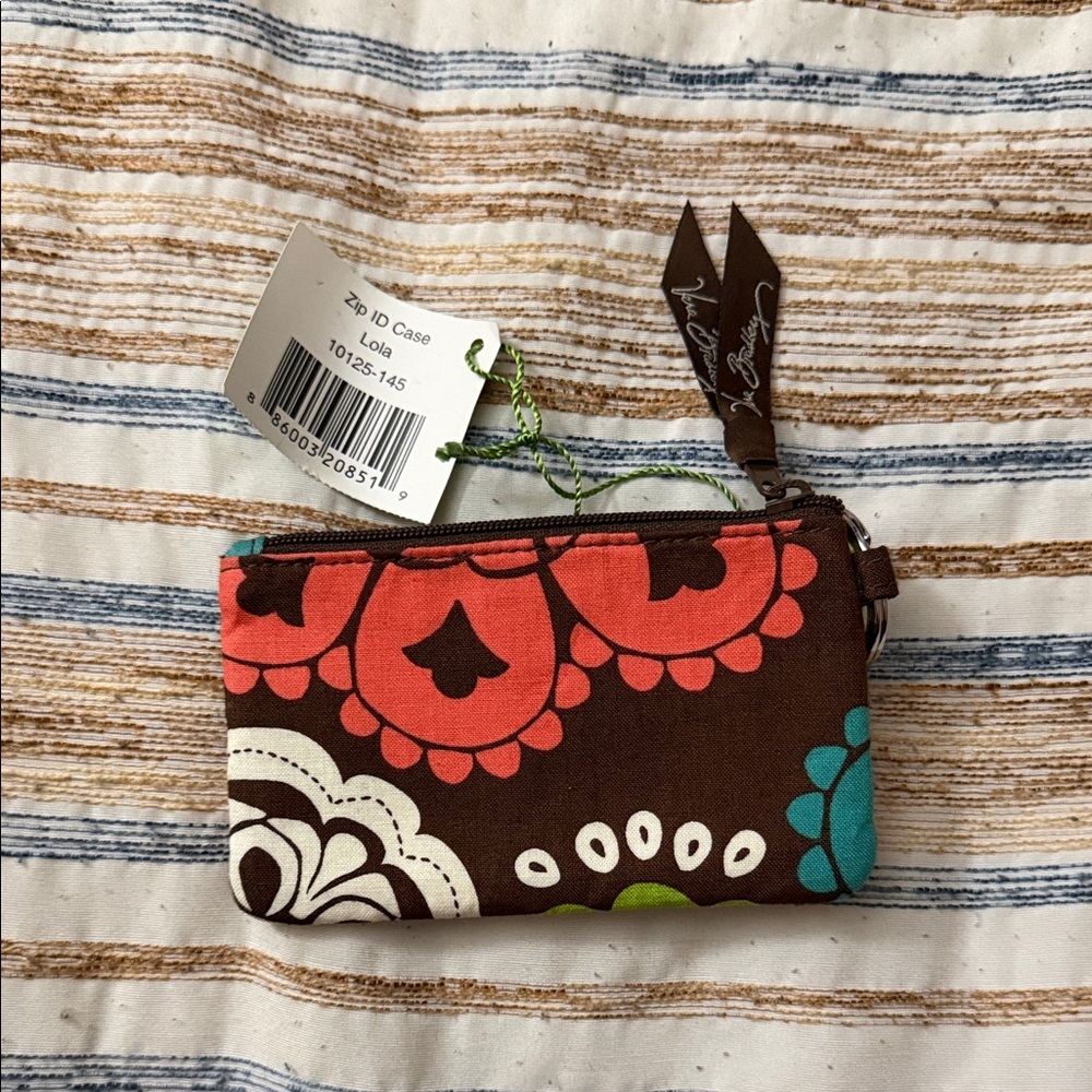 VERA BRADLEY RETIRED PRINT Lola Floral ID KEY case/wallet